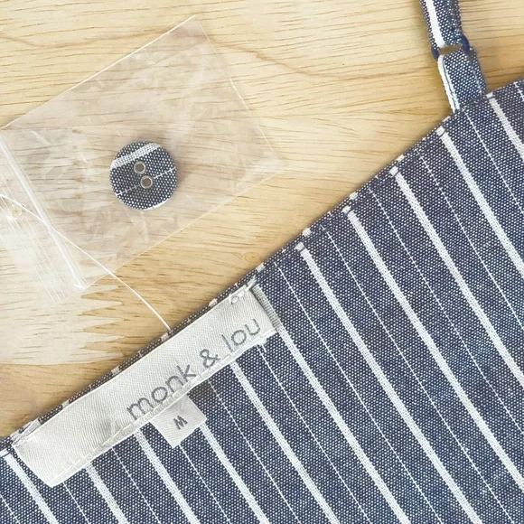 100% Cotton Striped Cut-Out Midi Dress - Picture 8 of 14